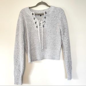 Kendall and Kylie gray sweater